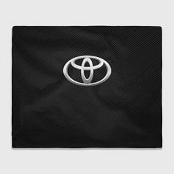 Плед флисовый Toyota carbon, цвет: 3D-велсофт