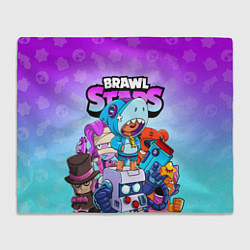 Плед флисовый BRAWL STARS, цвет: 3D-велсофт