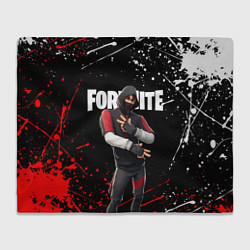 Плед флисовый FORTNITE IKONIK, цвет: 3D-велсофт