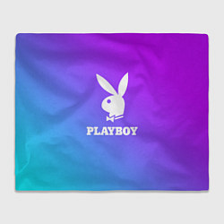 Плед флисовый PLAYBOY, цвет: 3D-велсофт