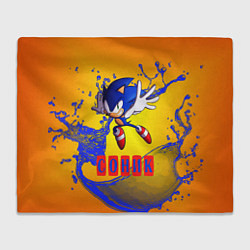 Плед флисовый Sonic - Соник, цвет: 3D-велсофт