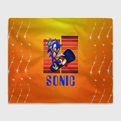 Плед флисовый Sonic - Соник, цвет: 3D-велсофт