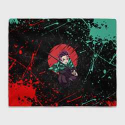 Плед флисовый KIMETSU NO YAIBA, цвет: 3D-велсофт
