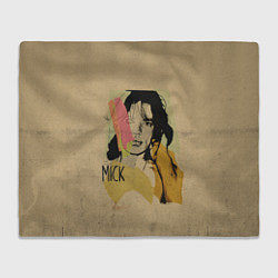 Плед флисовый MICK JAGGER, цвет: 3D-велсофт