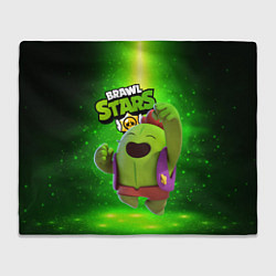 Плед флисовый Brawn stars Spike Спайк, цвет: 3D-велсофт