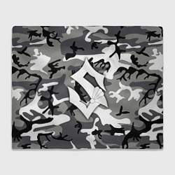 Плед флисовый Камуфляж Sabaton, цвет: 3D-велсофт