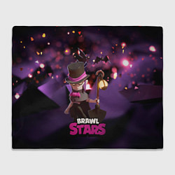 Плед флисовый Brawl stars Mortis Мортис, цвет: 3D-велсофт
