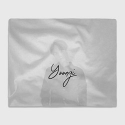 Плед флисовый BTS Min Yoongi, цвет: 3D-велсофт