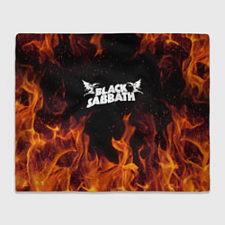 Плед флисовый Black Sabbath, цвет: 3D-велсофт