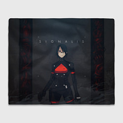 Плед флисовый SIGNALIS, цвет: 3D-велсофт