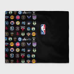 Плед флисовый NBA Team Logos 2, цвет: 3D-велсофт