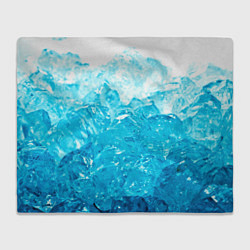 Плед флисовый Лёд, цвет: 3D-велсофт