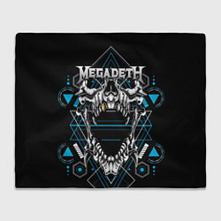 Плед флисовый Megadeth, цвет: 3D-велсофт