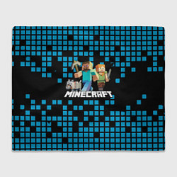 Плед флисовый Minecraft, цвет: 3D-велсофт