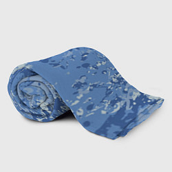 Плед флисовый КАМУФЛЯЖ BLUE, цвет: 3D-велсофт — фото 2