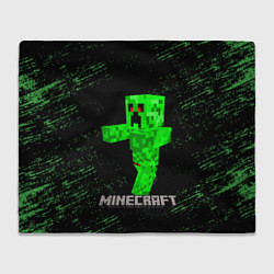 Плед флисовый MINECRAFT CREEPER, цвет: 3D-велсофт