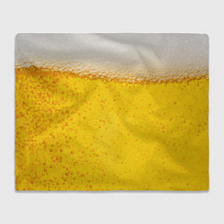 Плед флисовый Пиво, цвет: 3D-велсофт