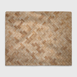 Плед флисовый Паркет, цвет: 3D-велсофт