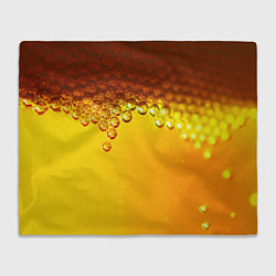 Плед флисовый ПИВО, цвет: 3D-велсофт