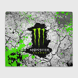 Плед флисовый MONSTER ENERGY Z, цвет: 3D-велсофт