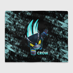 Плед флисовый Brawl Stars CROW, цвет: 3D-велсофт