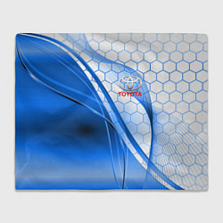 Плед флисовый TOYOTA, цвет: 3D-велсофт