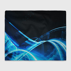 Плед флисовый DIGITAL BLUE, цвет: 3D-велсофт