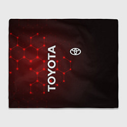 Плед флисовый TOYOTA, цвет: 3D-велсофт