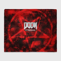 Плед флисовый Doom Eternal, цвет: 3D-велсофт