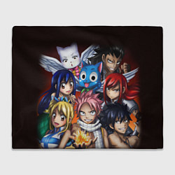 Плед флисовый FAIRY TAIL ХВОСТ ФЕИ, цвет: 3D-велсофт