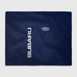 Плед флисовый SUBARU, цвет: 3D-велсофт
