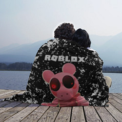 Плед флисовый Roblox Piggy, цвет: 3D-велсофт — фото 2