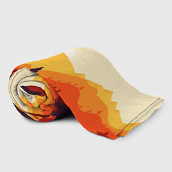 Плед флисовый Горы закат пейзаж лиса арт, цвет: 3D-велсофт — фото 2