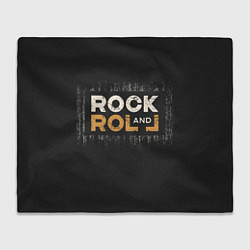 Плед флисовый Rock and Roll Z, цвет: 3D-велсофт