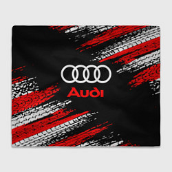 Плед флисовый AUDI, цвет: 3D-велсофт