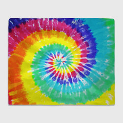 Плед флисовый TIE-DYE СТЕНА, цвет: 3D-велсофт