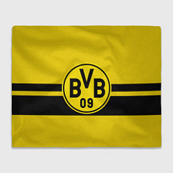 Плед флисовый BORUSSIA DORTMUND, цвет: 3D-велсофт