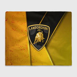 Плед флисовый Lamborghini, цвет: 3D-велсофт