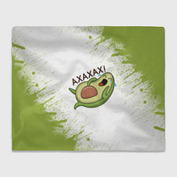 Плед флисовый Авокадо, цвет: 3D-велсофт