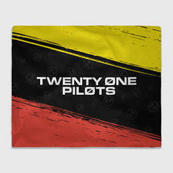 Плед флисовый TWENTY ONE PILOTS 21 PILOTS, цвет: 3D-велсофт