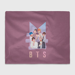 Плед флисовый BTS, цвет: 3D-велсофт