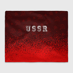 Плед флисовый USSR СССР, цвет: 3D-велсофт