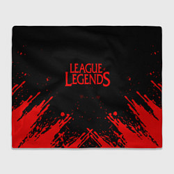 Плед флисовый League of legends, цвет: 3D-велсофт