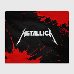 Плед флисовый METALLICA МЕТАЛЛИКА, цвет: 3D-велсофт