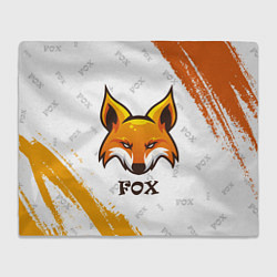 Плед флисовый FOX, цвет: 3D-велсофт