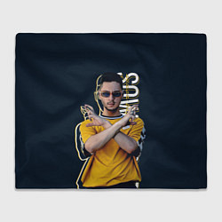 Плед флисовый Sqwoz bab, цвет: 3D-велсофт