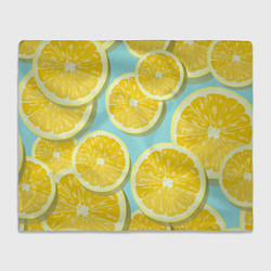 Плед флисовый Лимончики, цвет: 3D-велсофт
