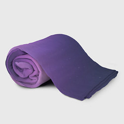 Плед флисовый Северное сияние фиолетовый, цвет: 3D-велсофт — фото 2