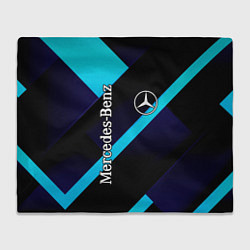 Плед флисовый Mercedes Benz, цвет: 3D-велсофт
