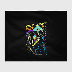 Плед флисовый DAFT PUNK, цвет: 3D-велсофт